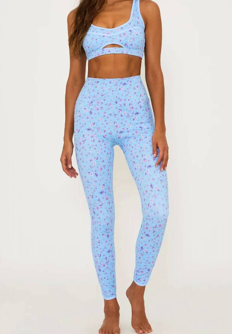 NEW BEACH RIOT women's nella legging in iris petal